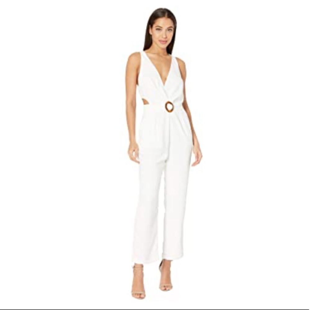 NWT WAYF white jumpsuit size XS